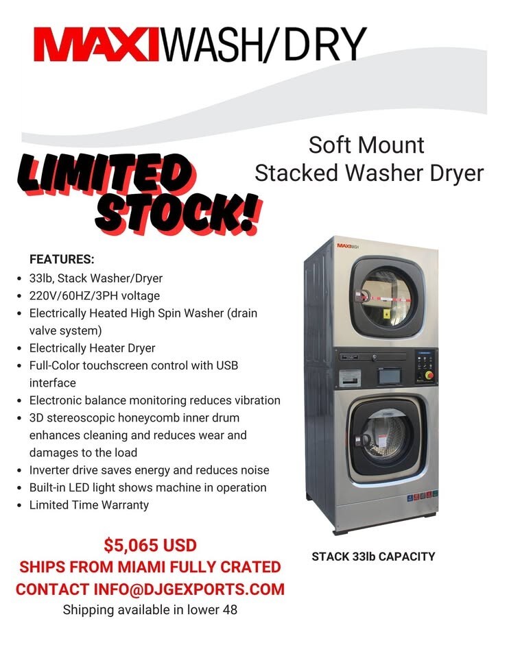 Commercial Stack Washer-Dryer
