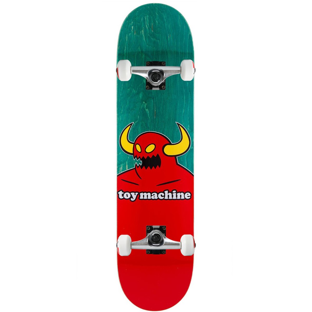 TOY MACHINE Complete Pro Skateboard MONSTER (assorted) 8.125 Raw Trucks ASSEMBL