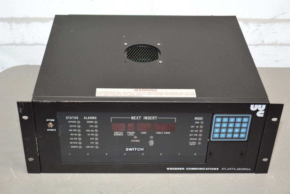 ^ Wegener Communications Switch #X2002