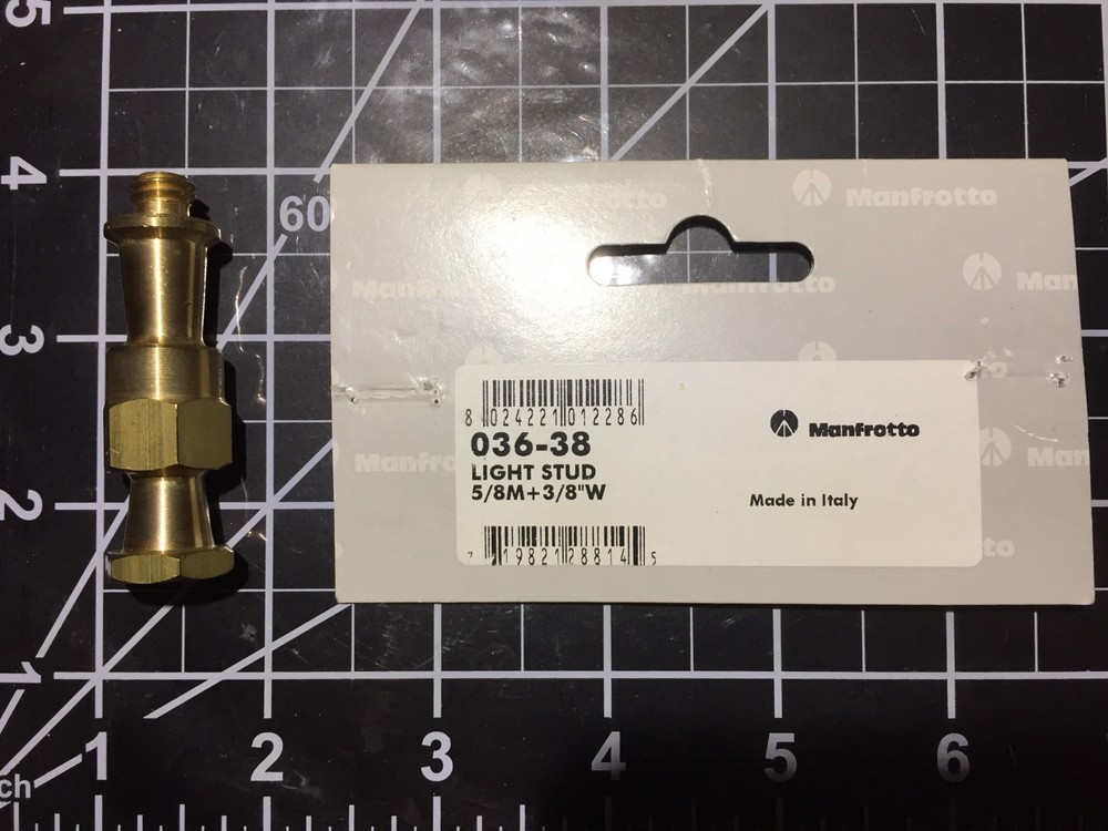 Manfrotto Light Stud 5/8M + 3/8W 036-3B