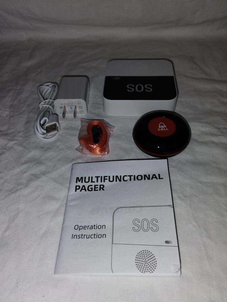 WiFi Wireless Multifunctional Pager Call Button System Emergency Alert Button