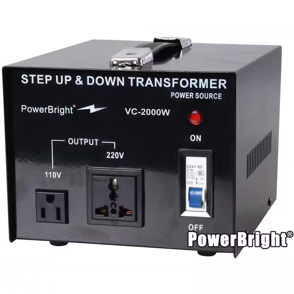 2000-Watts Step Up/Down Converter 110/120-Volt - 220/240-Volt Voltage Transforme