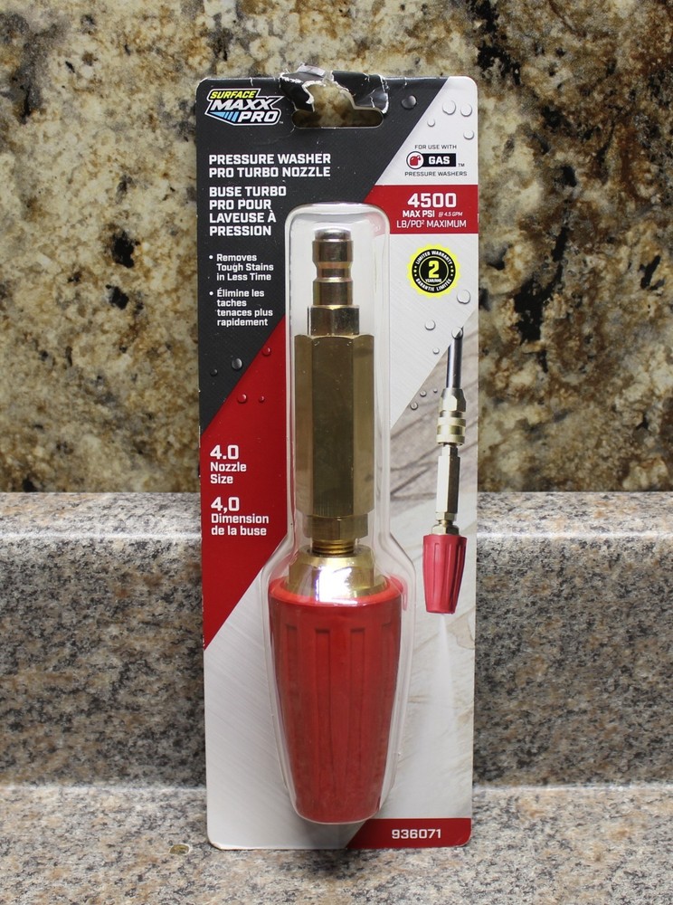 Surface Maxx Pro 936071 Pressure Washer Pro Turbo Nozzle