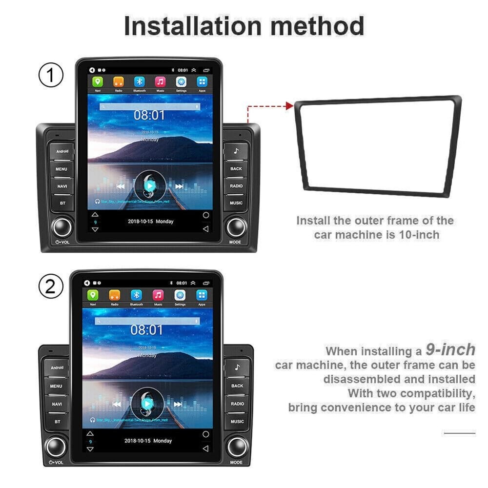 9.7" Android 14 Car Stereo Wireless Carplay Android Auto GPS BT Backup Camera