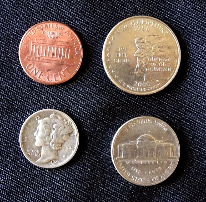 (USA ) , 4 USA , coins.