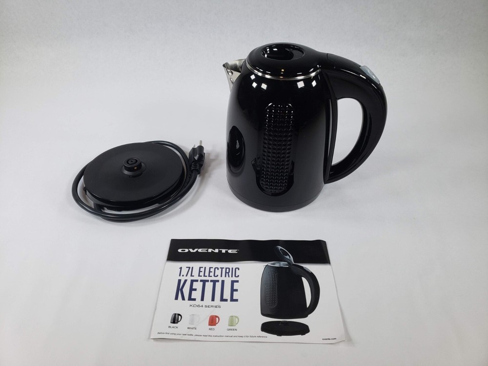 OVENTE Portable Electric Kettle Stainless Steel Instant Water Boiler Heater 1.7