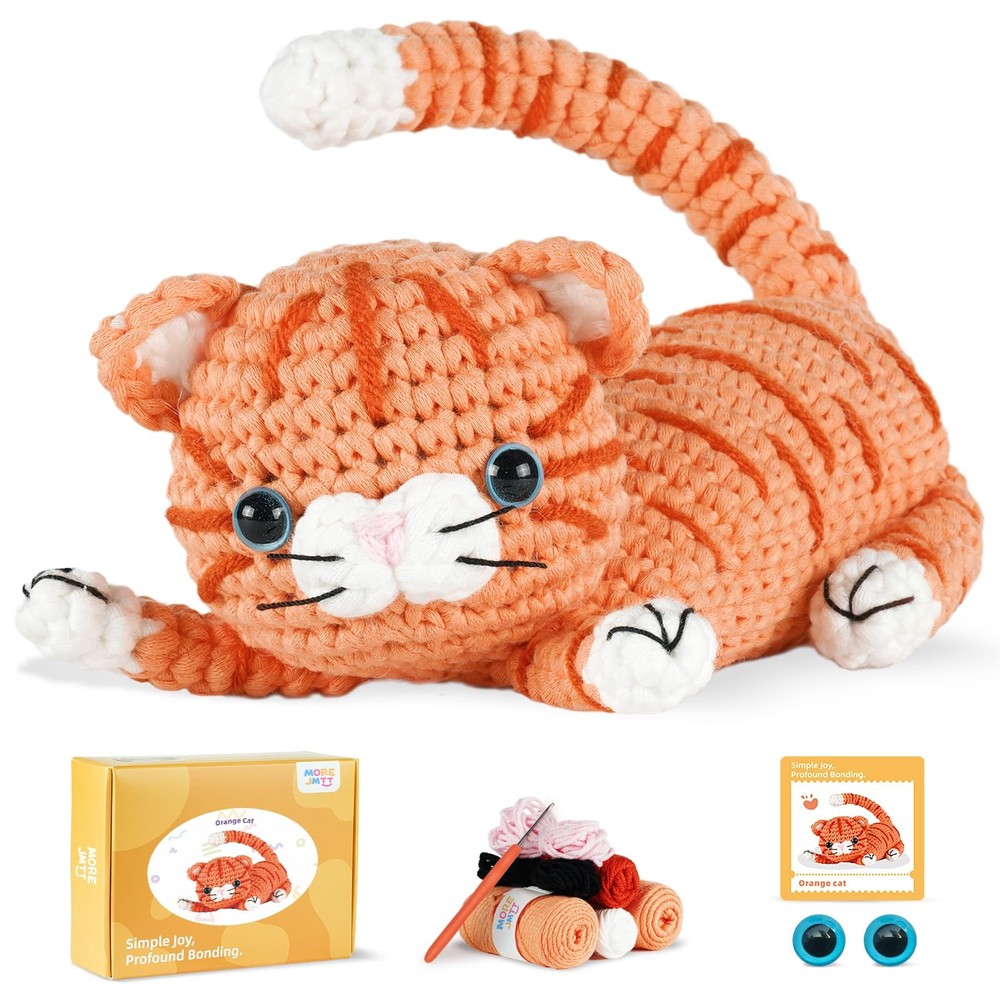 Crochet Kit for Beginners, Learn to Crochet, Include Easy Knitting Soft Yarn,...