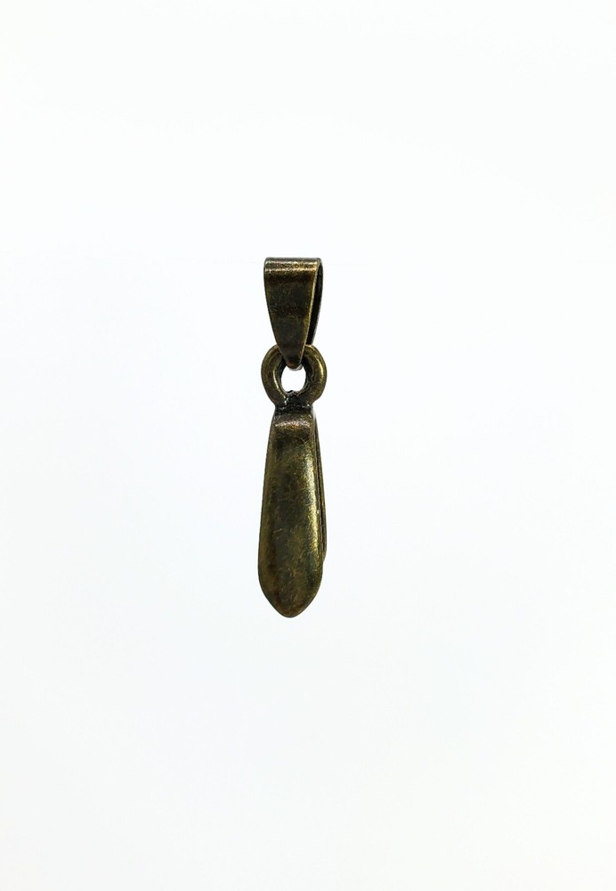 Antique Bronze Large Basic Pinch Bails (Pkg 5-15) Ships from WI, USA (802AB)
