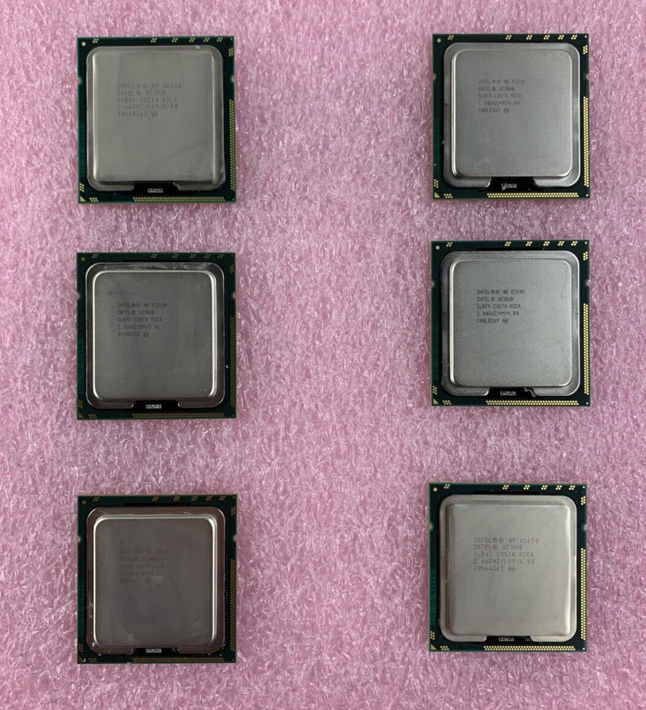 Intel Xeon E5504 Quad Core 2.00GHz LGA1366 Socket CPU Server Processor Lot of 6
