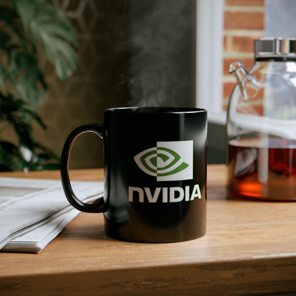 Nvidia Logo Premium Black Coffee Mug