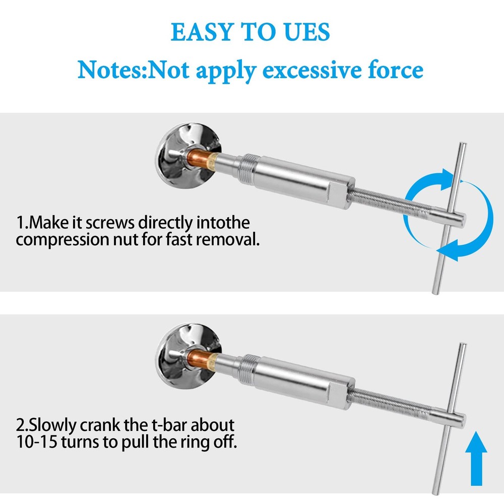Compression Sleeve Puller and Sleeve Remover for 1/2 Inch Compression Fitting...