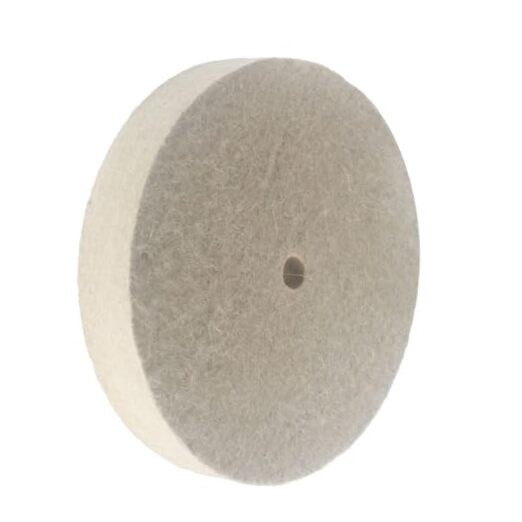 8" x 1" Hard Wool Buffing Wheel - 5/8 Inch Arbor Hole Compressed Wool Felt