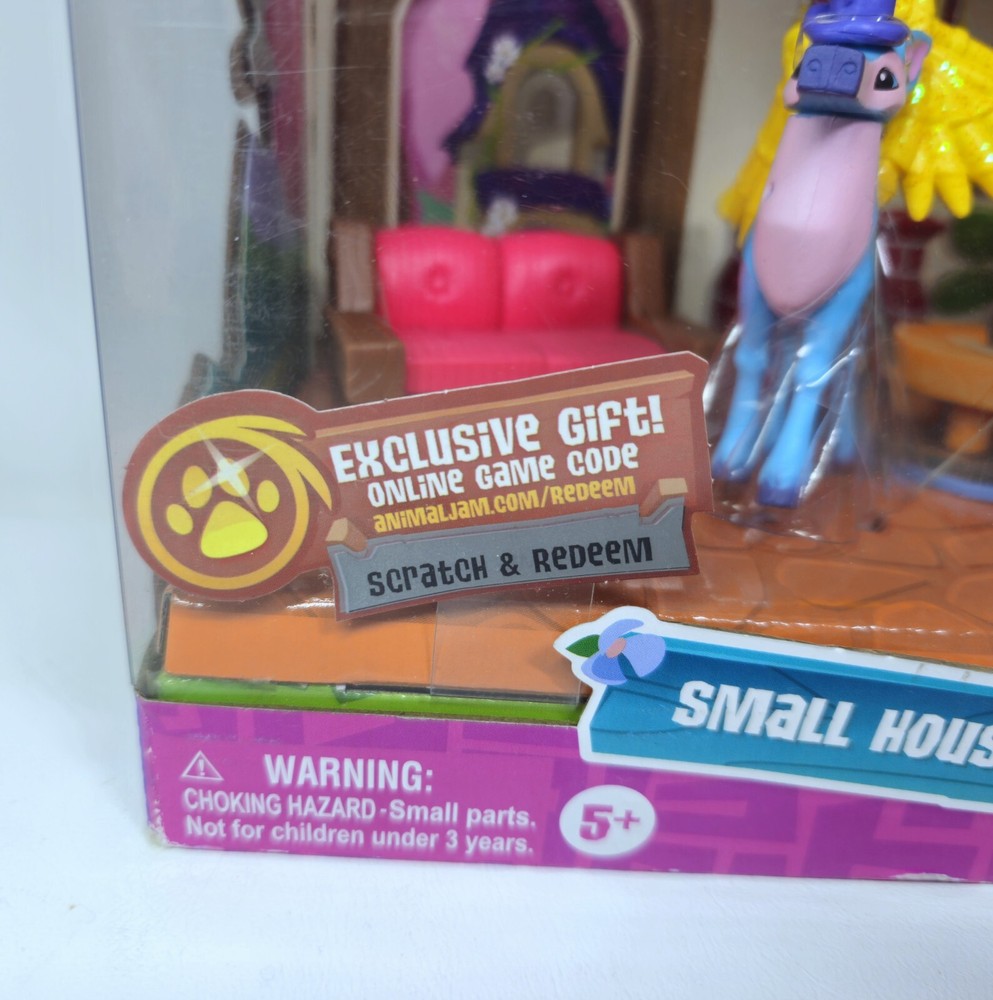 Animal Jam Small House Den Limited Edition Winged Deer Playset W/ Game Code