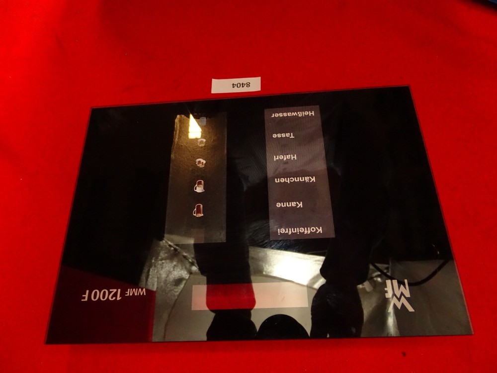 WMF 1200F - Cover Case Front Glass With Control Panel Without Electronics