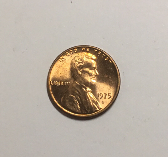 1975 D Lincoln Cent BU