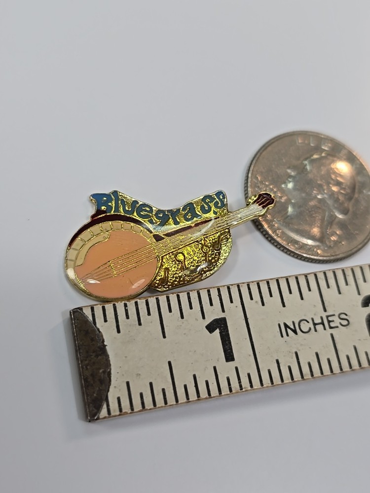 Bluegrass Banjo Lapel Pin