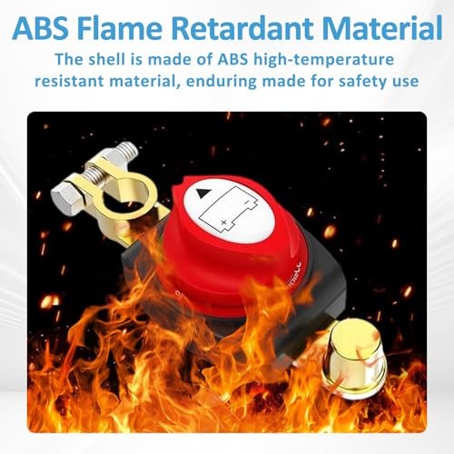 Battery Disconnect Switch, 12-48VBattery Cutoff MasterSwitch Disconnect