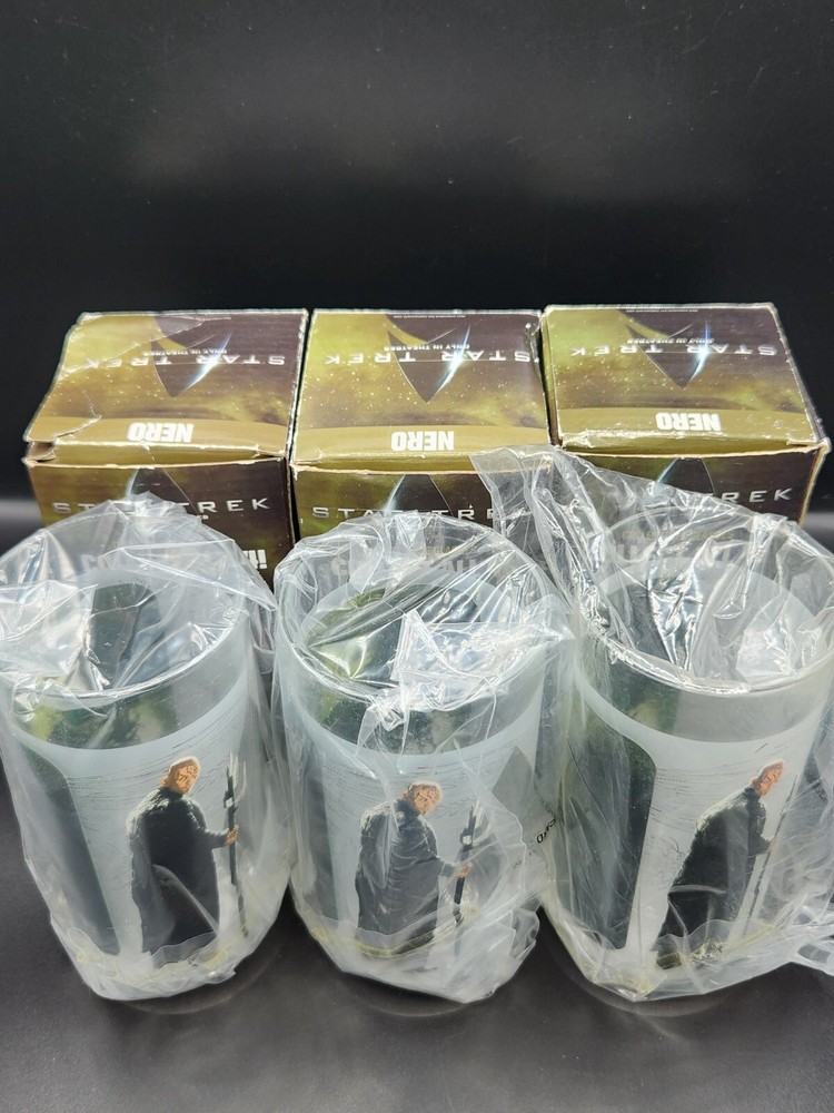 3 Star Trek NERO Collectable Glasses