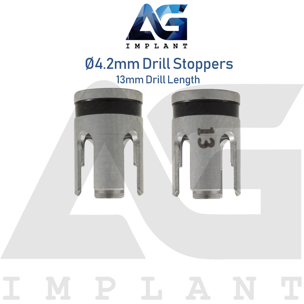 5 Drill Stoppers Ø4.2mm & Drill Set External Irrigation Sur gical Dental Tool