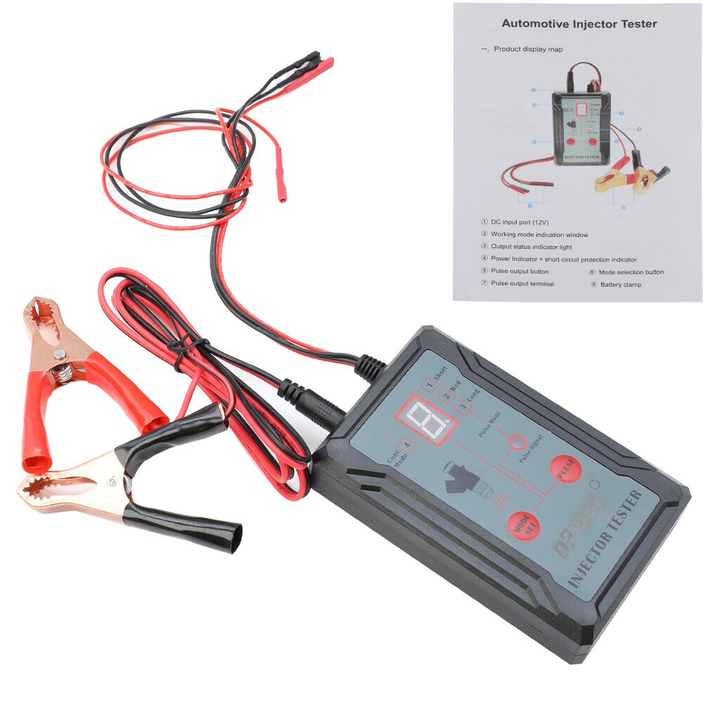 Universal Fuel Injector Tester Cleaner & Adapter DIY Cleaning Tools Kit Set