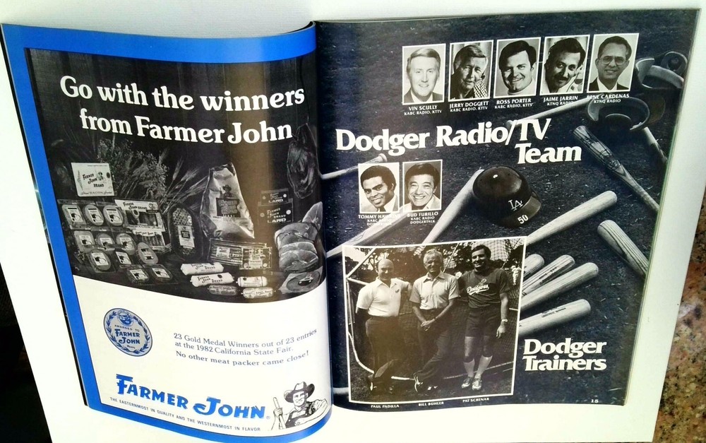 1983 LOS ANGELES DODGERS COMMEMORATIVE YEARBOOK 25TH ANNIVERSARY.