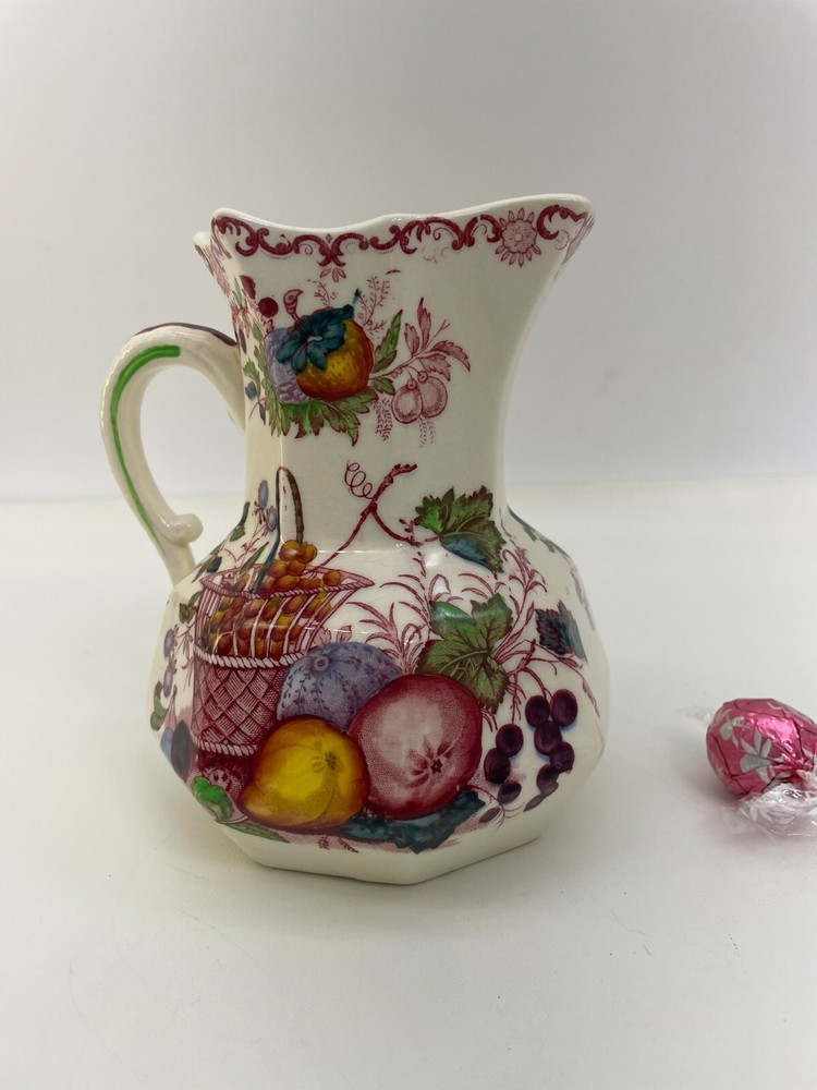 MASON'S FRUIT BASKET IRONSTONE CHINA PITCHER