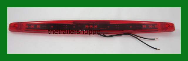 Red 3 LIGHT COMBINATION CLEARANCE ID BAR MARKER 9 LED TRAILER SEALED