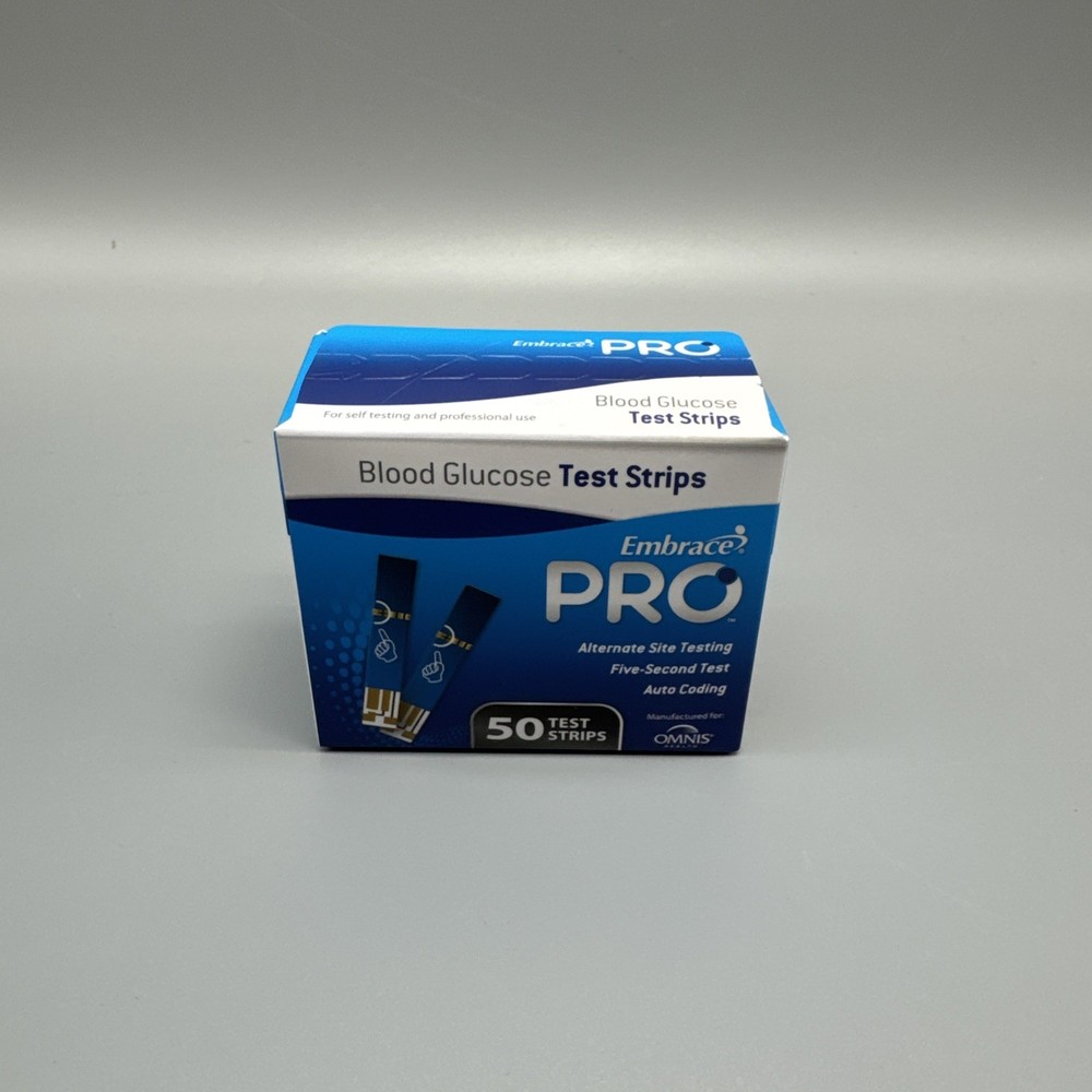 Embrace Pro Blood Glucose Test Strips - 50 Count