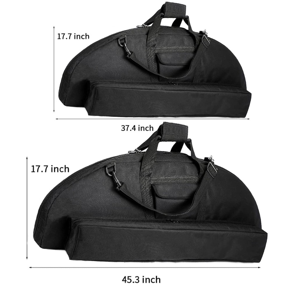 Lightweight Soft Compound Bow Case with Pockets, 600D Water-Resistant Archery...