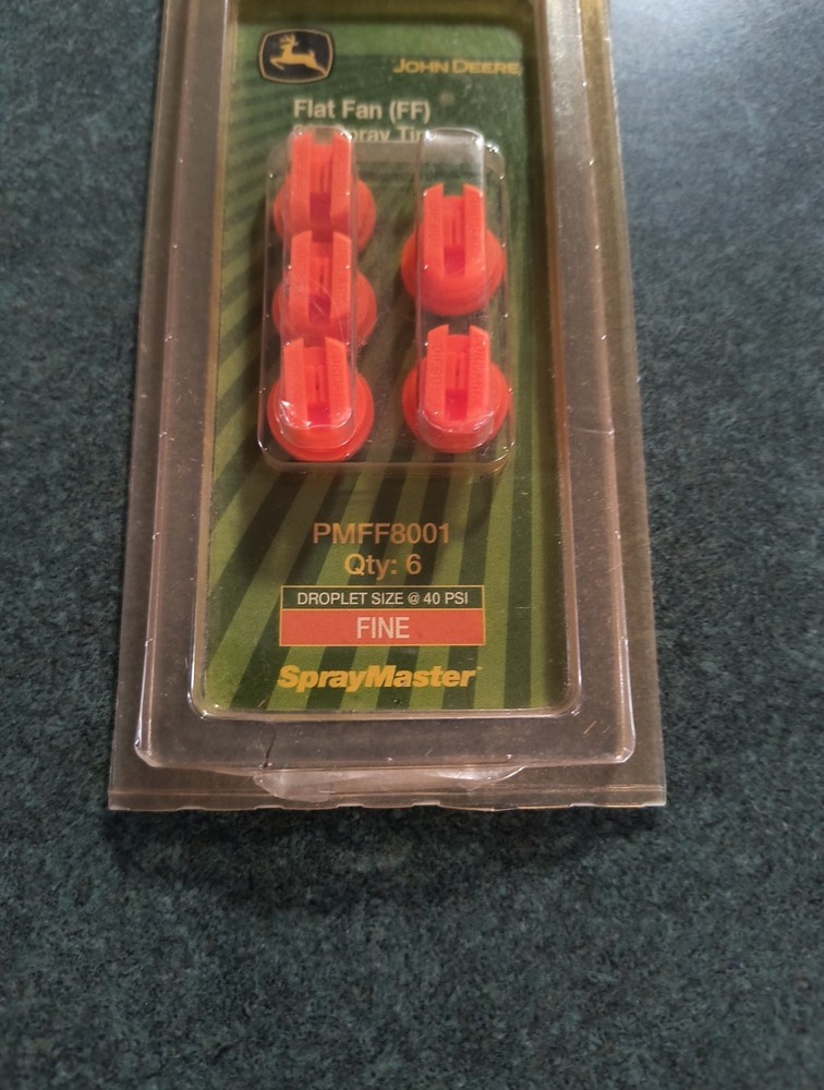 5 John Deere Flat Fan Fine Spray Tips 80° PMFF8001