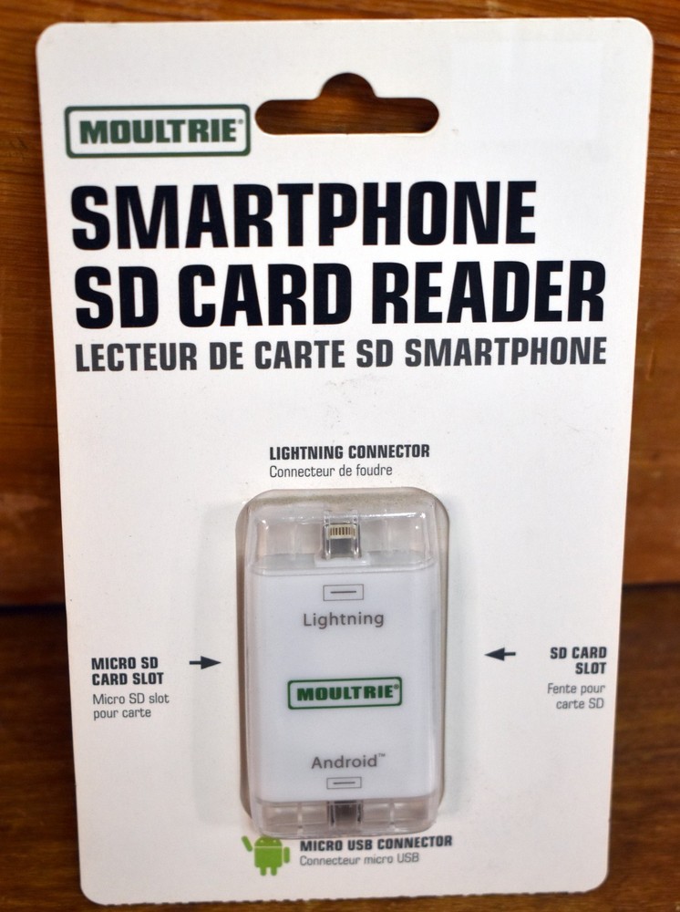 Moultrie Smartphone SD/Micro SD Card Reader (First Gen) Lightning Micro USB