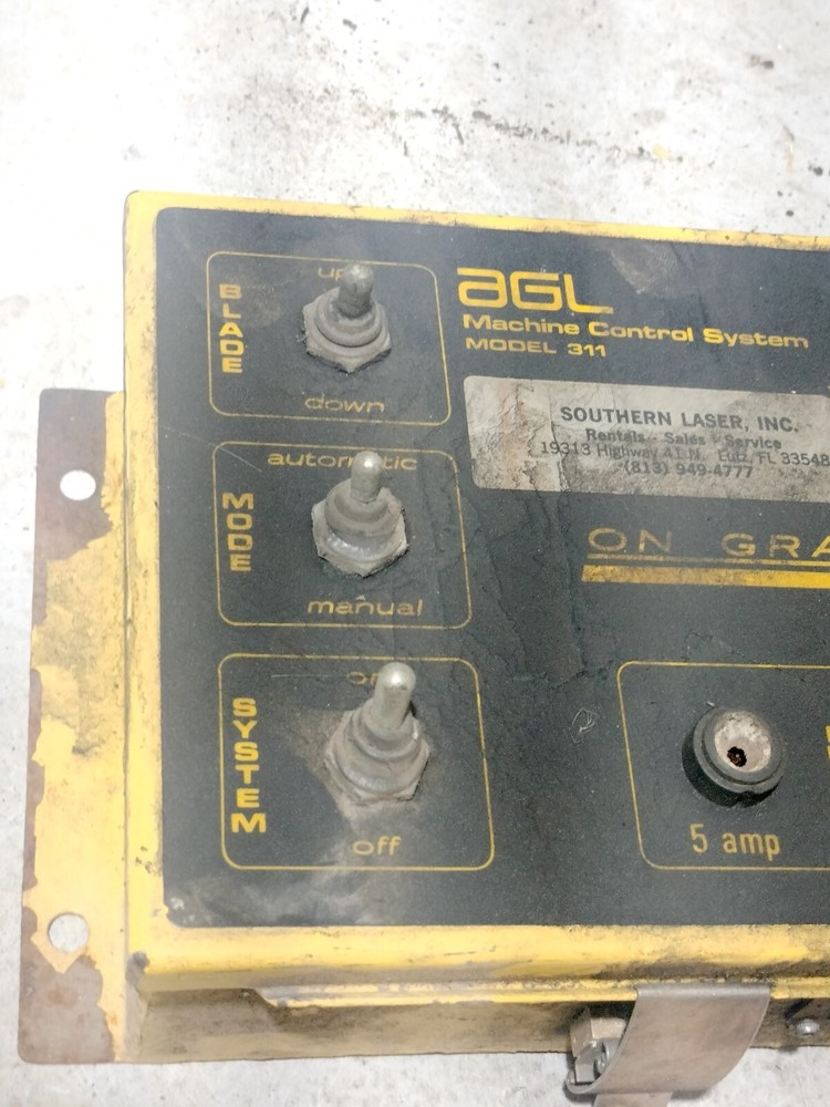 MCS AGL 311 Machine Control System Box Controller Laser Backhoe Dozer