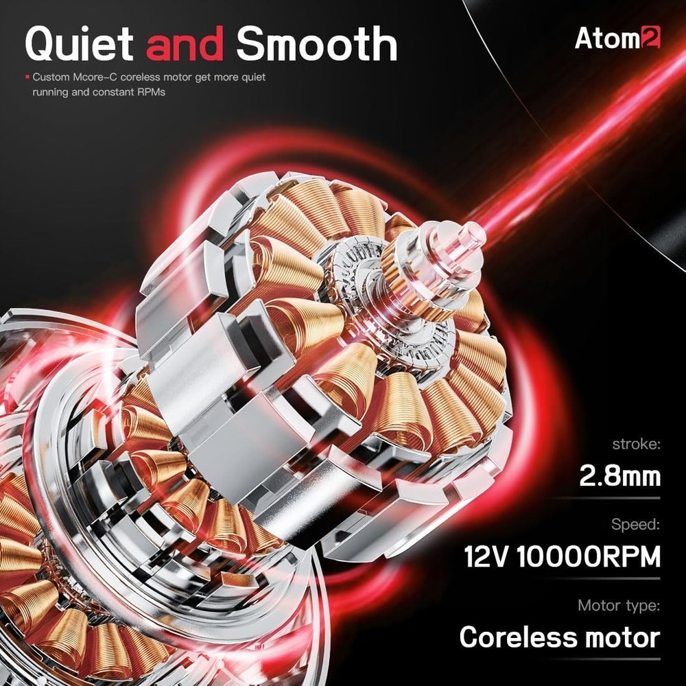 Atom2 Tattoo Kit Wireless Pro Gun Machine Part Number Not Specified Replacement