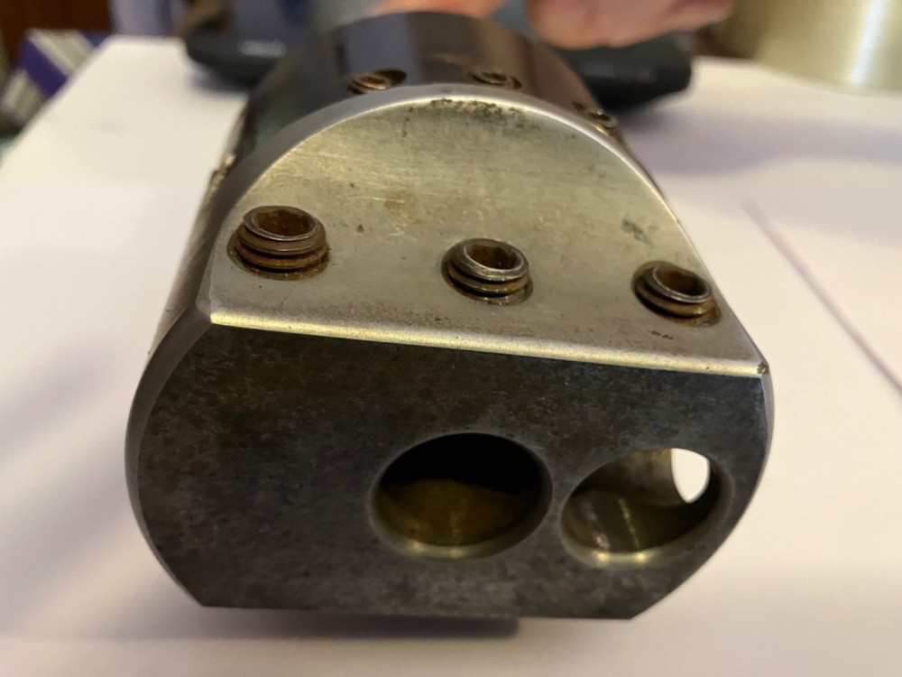 Preowned Boring Head. (3" across head. Uses 3/4" shank bars. See notes below!