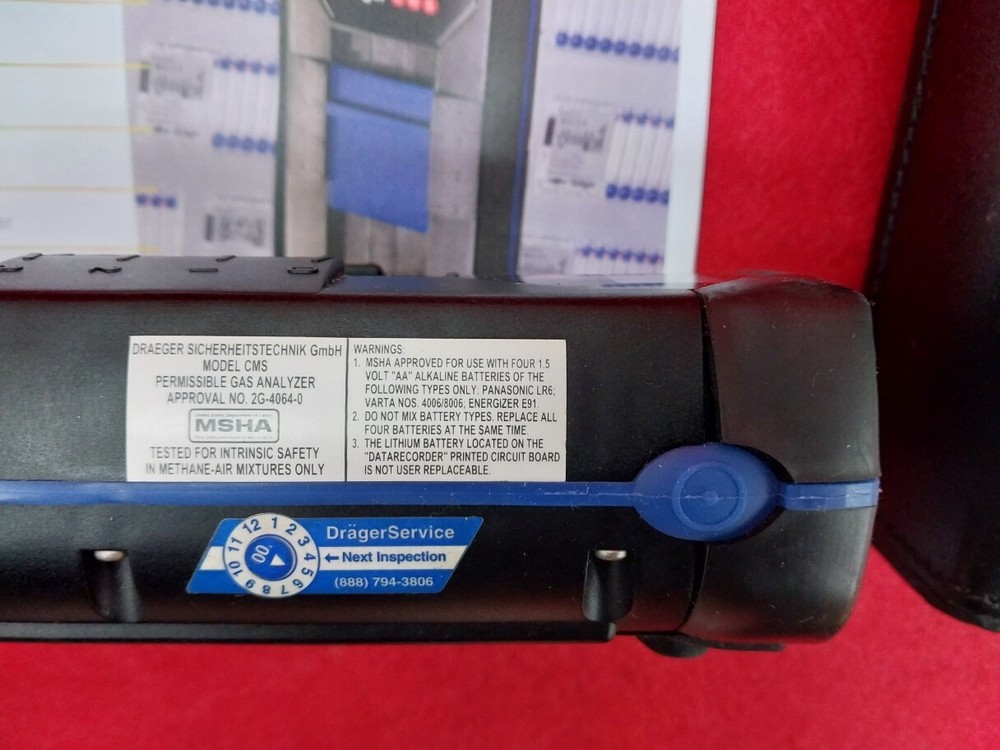 Drager CMS PERMISSIBLE GAS ANALYZER PART NO. 6405250