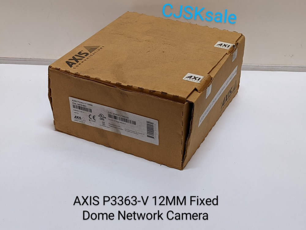 AXIS P3363-V 12MM Fixed Dome Network Camera (NEW).