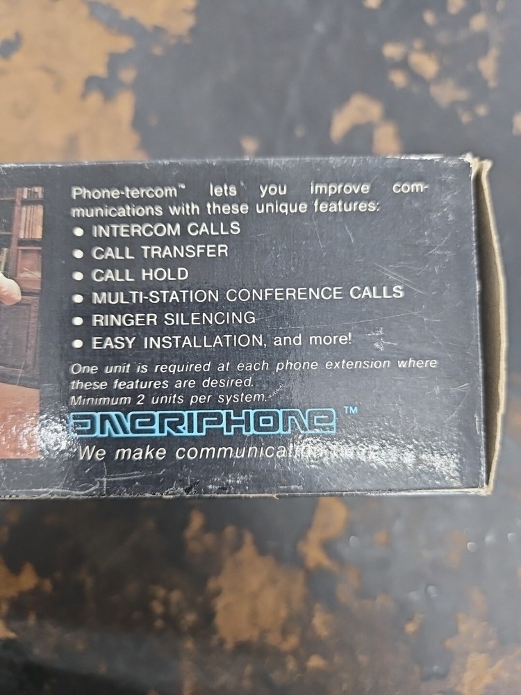 Vintage Ameriphone Phone-tercom Intercom System Ring Silencer Hold Office Home