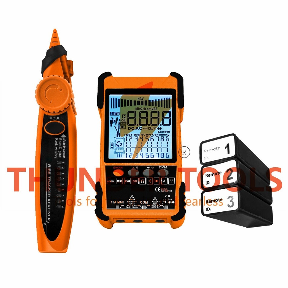 Thunder Tools 500M Handheld Portable Cable Tester with LCD Display Analogs