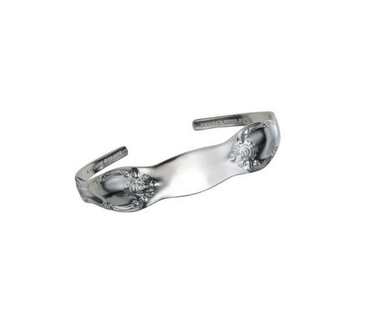 Adjustable Silverplate Spoon Bracelet Vanessa Cuff by Oneida
