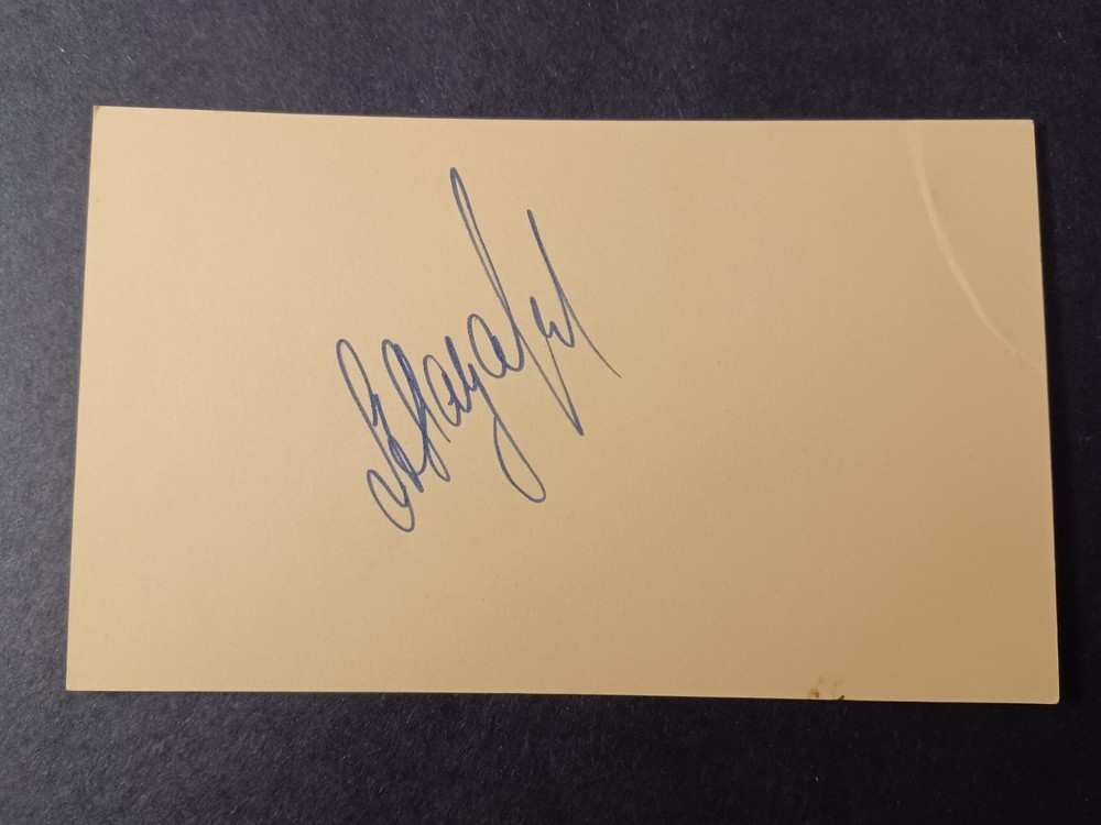 Aleksei Lazarev Signed Index Card - Ballet