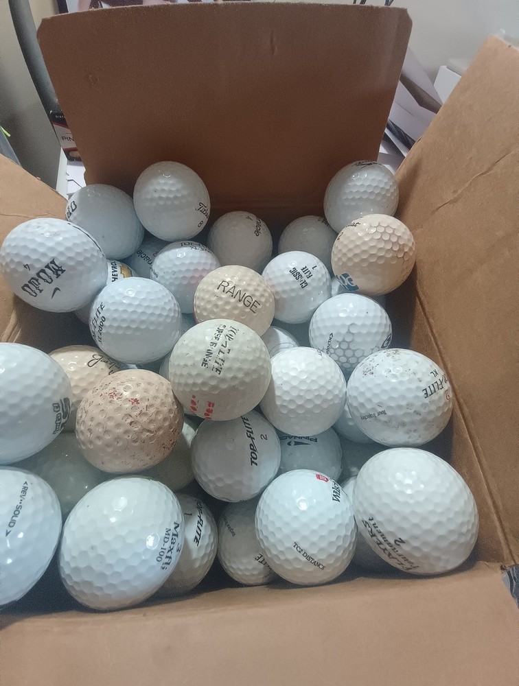 100 Used Golf Balls – Mixed Brands – Practice Quality – Cleaned AAA Or Better