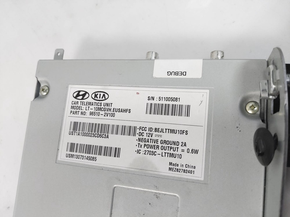 2012-2017 Hyundai Veloster Telematics Control Module Unit - 96510-2V100