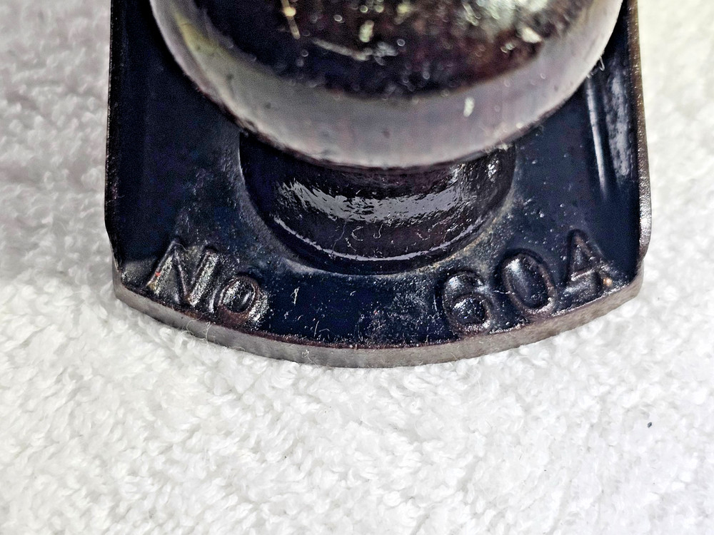 Rare Stanley Bed Rock No. 604 Smooth Plane - Type 3 Round Side - B Casting Mark