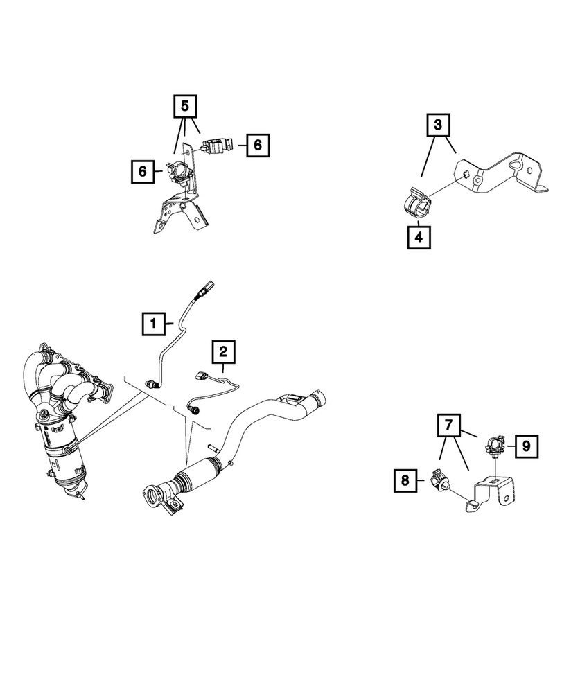 Genuine Mopar Oxygen Sensor 68254612AA