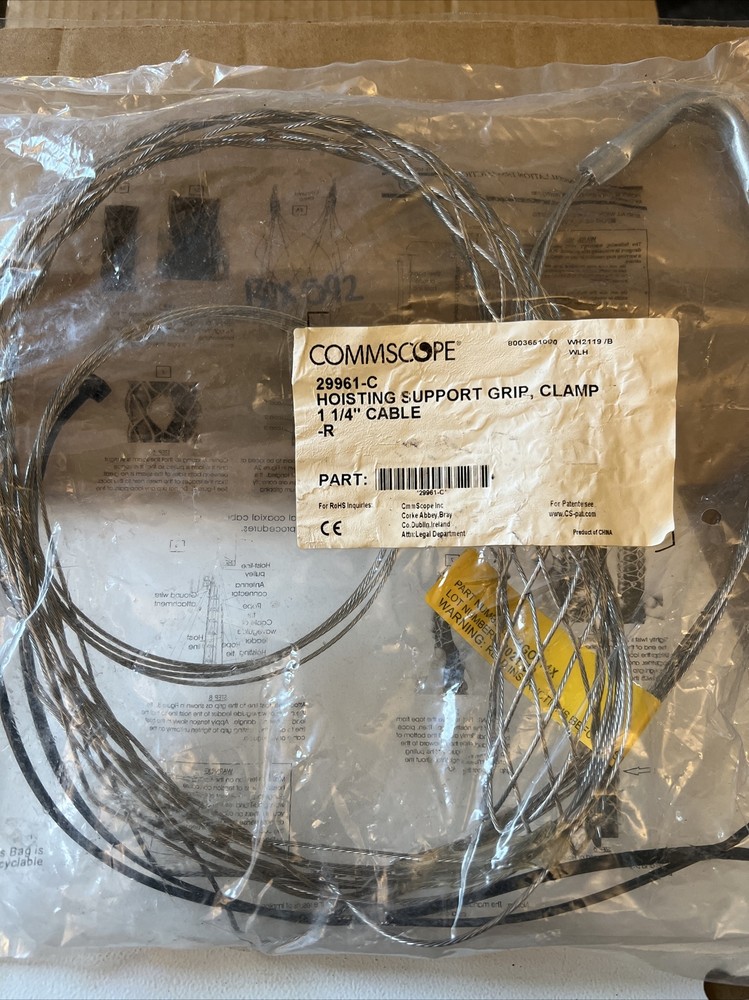 Commscope 29961-C Hoisting Support Grip Clamp 1 1/4” Cable