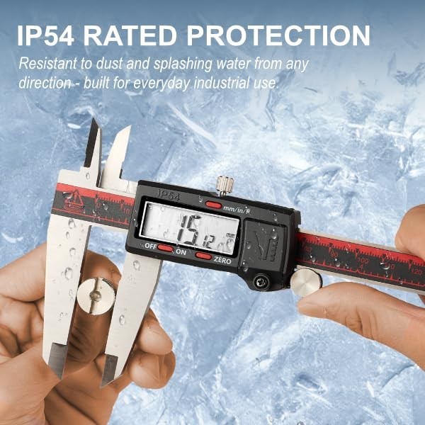 High Precision Digital Caliper with Large LCD & Instant Conversion - 300mm