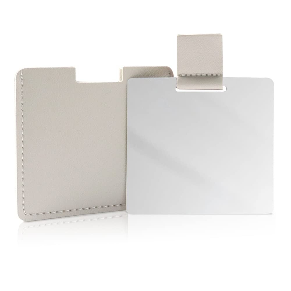 Shatterproof Stainless Steel Compact Mirror for Purses, Unbreakable Mirror Tr...