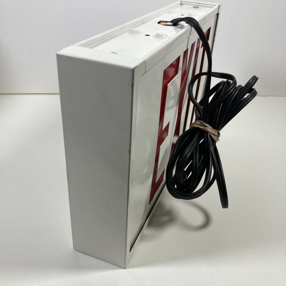 AtLite PNL-RU LED-Exit Sign Light, White Housing, Universal Face Tested Working