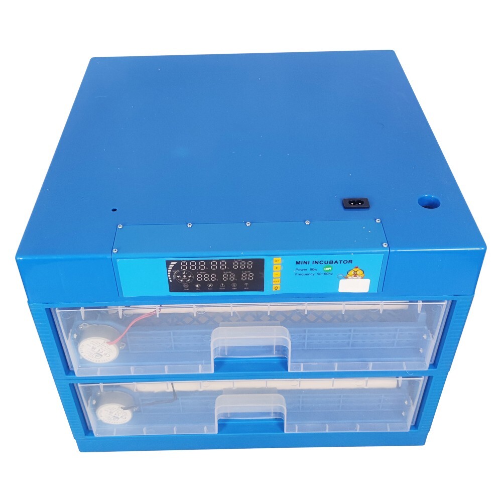 128 Eggs Automatic Egg Bird Incubator Double Drawer Poultry Hatcher Breeder 110V