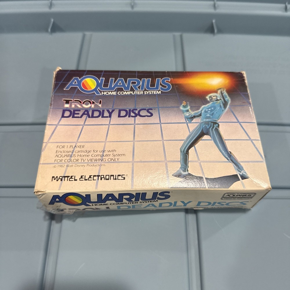 Aquarius Tron Deadly Discs Mattel Electronics Home Computer System 1982 Tron